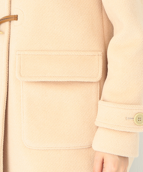 Ray BEAMS(レイビームス)の「◎Ray BEAMS / 綾パイルカット ダッフル コート(ダッフルコート・レディース・ベージュ/ブラック・0/1)」の11枚目の写真