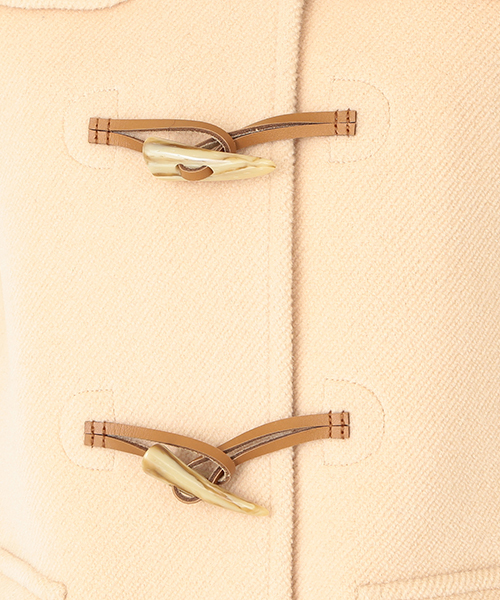 Ray BEAMS(レイビームス)の「◎Ray BEAMS / 綾パイルカット ダッフル コート(ダッフルコート・レディース・ベージュ/ブラック・0/1)」の4枚目の写真