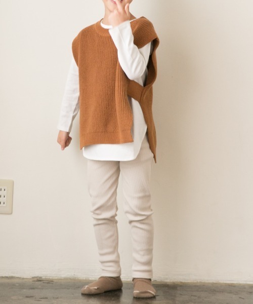 LOWRYS FARM(ローリーズファーム)の「リブレギンス 861759(レギンス/スパッツ・キッズ・チャコールグレー/ブラウン/ピンク/アイボリー/グリーン系その他/ブルー系その他/ブラウン系その他/ピンク系その他・SMALL/MEDIUM/LARGE/X-LARGE)」の5枚目の写真