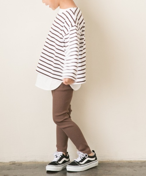 LOWRYS FARM(ローリーズファーム)の「リブレギンス 861759(レギンス/スパッツ・キッズ・チャコールグレー/ブラウン/ピンク/アイボリー/グリーン系その他/ブルー系その他/ブラウン系その他/ピンク系その他・SMALL/MEDIUM/LARGE/X-LARGE)」の3枚目の写真