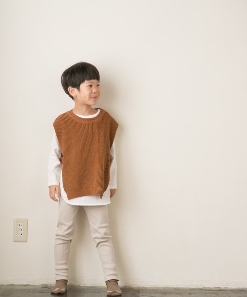 LOWRYS FARM(ローリーズファーム)の「リブレギンス 861759(レギンス/スパッツ・キッズ・チャコールグレー/ブラウン/ピンク/アイボリー/グリーン系その他/ブルー系その他/ブラウン系その他/ピンク系その他・SMALL/MEDIUM/LARGE/X-LARGE)」の14枚目の写真