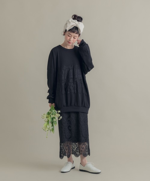 Libra Cue（リブラ キュー）の「Libra パッチレースカットソー（Tシャツ/カットソー・レディース・ホワイト/ブラック・FREE）」の19枚目の写真