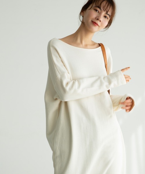 marjour（マージュール）の「2WAY SLIT SWEAT ONEPIECE（ワンピース・レディース・ベージュ/アイボリー・MEDIUM/LARGE）」の5枚目の写真