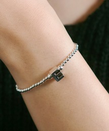 SETUP7（セットアップセブン）の「【SETUP7】メゾンブリーズ　イニシャルエラスティックブレスレット SSS-4（ブレスレット・レディース）」