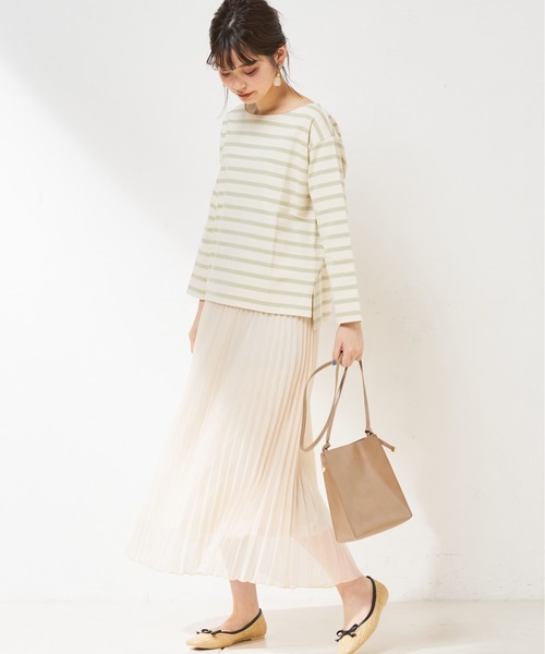 natural couture（ナチュラルクチュール）の「シアープリーツスカート（スカート・レディース・ブラック/ピンク/アイボリー/グリーン・FREE）」の18枚目の写真