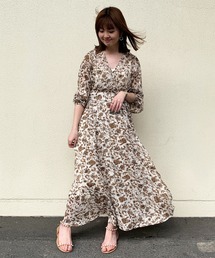 Cheek | フラワーカシュクールワンピース(ワンピース)