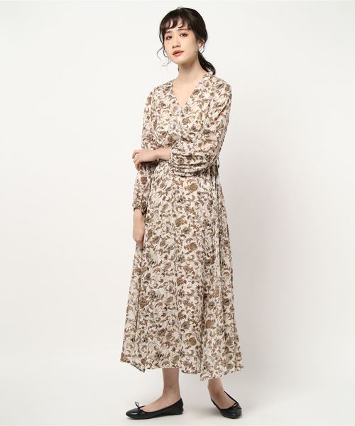 Cheek（チーク）の「フラワーカシュクールワンピース（ワンピース・レディース・オフホワイト/ピンク・MEDIUM）」の6枚目の写真