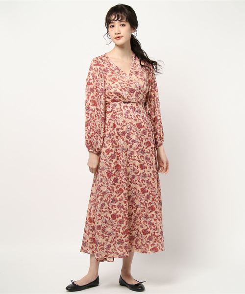 Cheek（チーク）の「フラワーカシュクールワンピース（ワンピース・レディース・オフホワイト/ピンク・MEDIUM）」の5枚目の写真