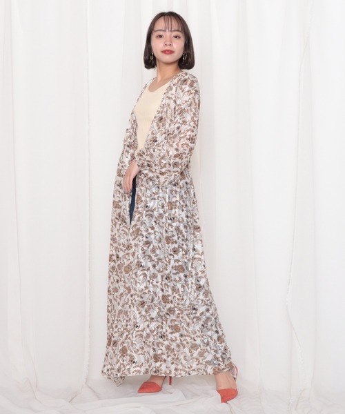 Cheek（チーク）の「フラワーカシュクールワンピース（ワンピース・レディース・オフホワイト/ピンク・MEDIUM）」の12枚目の写真