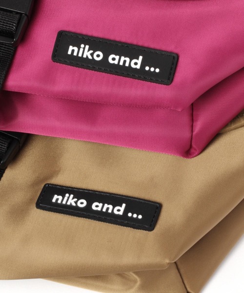 niko and...(ニコアンド)の「オリジナルメッセンジャーバッグL(ショルダーバッグ・レディース・ブラック/ベージュ/ピンク・0)」の18枚目の写真