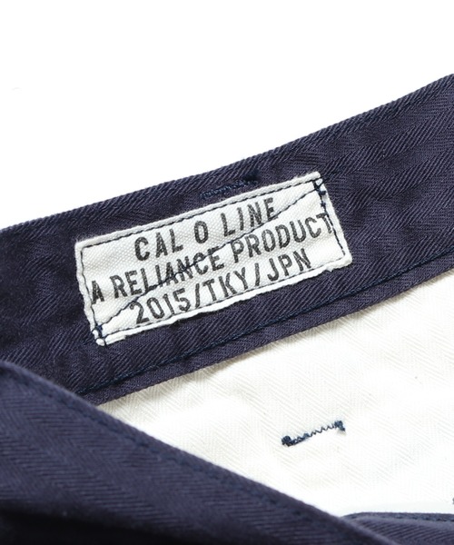 CAL O LINE(キャルオーライン)の「CAL O LINE/キャルオーライン 2 TUCK HB SHORTS ヘリンボーンショーツ(その他パンツ・メンズ・オリーブ/ネイビー/ベージュ・L/M)」の7枚目の写真