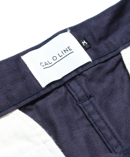 CAL O LINE(キャルオーライン)の「CAL O LINE/キャルオーライン 2 TUCK HB SHORTS ヘリンボーンショーツ(その他パンツ・メンズ・オリーブ/ネイビー/ベージュ・L/M)」の8枚目の写真