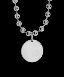 『NONENON』BIG NONE NECKLACE / ノンノン ビッグ ノン サークル プレート ネックレス