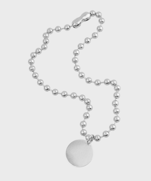 NONENON（ノンノン）の「『NONENON』BIG NONE NECKLACE / ノンノン ビッグ ノン サークル プレート ネックレス（ネックレス・メンズ・シルバー・FREE）」の2枚目の写真