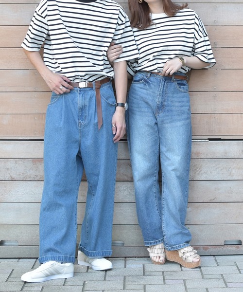 PairPair（ペアペア）の「ボーダーリンクTシャツ（Tシャツ/カットソー・メンズ・ライトブルー/ブラック/ライトベージュ・FREE）」の22枚目の写真