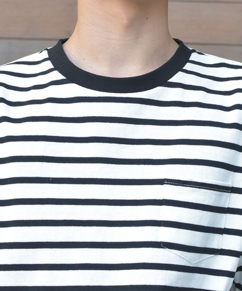 PairPair（ペアペア）の「ボーダーリンクTシャツ（Tシャツ/カットソー・メンズ・ライトブルー/ブラック/ライトベージュ・FREE）」の18枚目の写真