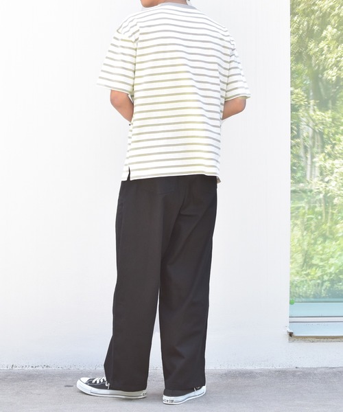 PairPair（ペアペア）の「ボーダーリンクTシャツ（Tシャツ/カットソー・メンズ・ライトブルー/ブラック/ライトベージュ・FREE）」の19枚目の写真