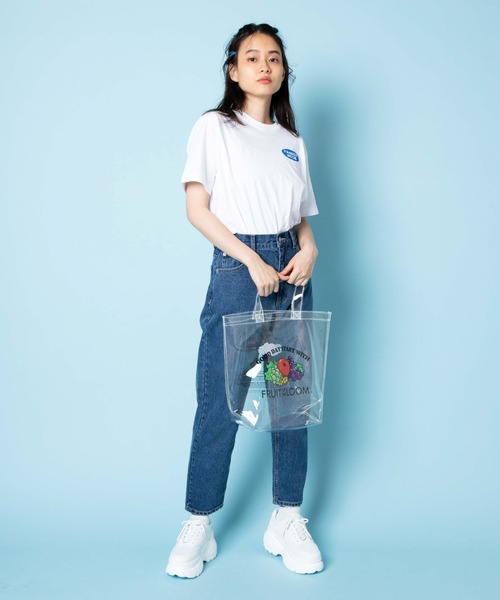 FRUIT OF THE LOOM(フルーツオブザルーム)の「WEGO/FRUIT OF THE LOOM CLEAR TOTE NEX(トートバッグ・レディース・ホワイト系その他・FREE)」の11枚目の写真