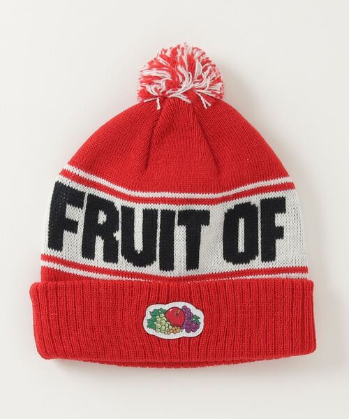 FRUIT OF THE LOOM(フルーツオブザルーム)の「FRUIT OF THE LOOM 【KIDS】BON BON KNIT WATCH(ニットキャップ/ビーニー・キッズ・ホワイト/ブラック/パープル/レッド/グリーン・FREE)」の5枚目の写真