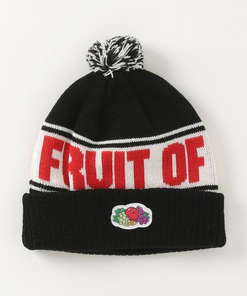 FRUIT OF THE LOOM(フルーツオブザルーム)の「FRUIT OF THE LOOM 【KIDS】BON BON KNIT WATCH(ニットキャップ/ビーニー・キッズ・ホワイト/ブラック/パープル/レッド/グリーン・FREE)」の2枚目の写真