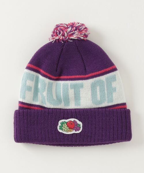 FRUIT OF THE LOOM(フルーツオブザルーム)の「FRUIT OF THE LOOM 【KIDS】BON BON KNIT WATCH(ニットキャップ/ビーニー・キッズ・ホワイト/ブラック/パープル/レッド/グリーン・FREE)」の7枚目の写真