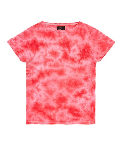 BEDWIN & THE HEARTBREAKERS（ベドウィン アンド ザ ハートブレイカーズ）の「UNDERTONES Ex.B-NECK PRINT T "MR.TYEDIE"（Tシャツ/カットソー・メンズ・レッド/ピンク/イエロー/オレンジ/サックスブルー・LARGE/X-LARGE/MEDIUM/SMALL）」の4枚目の写真