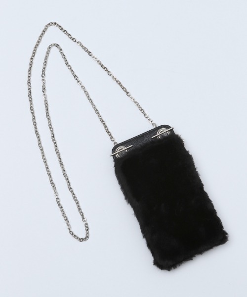 PAGEBOY（ページボーイ）の「ファーウォレットショルダー（ショルダーバッグ・レディース・ブラック/グレイッシュベージュ・FREE）」の5枚目の写真