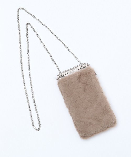 PAGEBOY（ページボーイ）の「ファーウォレットショルダー（ショルダーバッグ・レディース・ブラック/グレイッシュベージュ・FREE）」の6枚目の写真