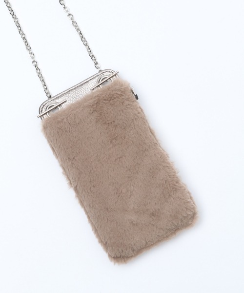 PAGEBOY（ページボーイ）の「ファーウォレットショルダー（ショルダーバッグ・レディース・ブラック/グレイッシュベージュ・FREE）」の8枚目の写真