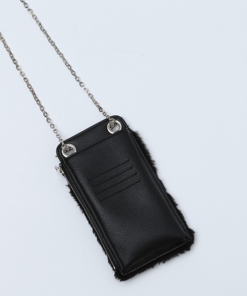 PAGEBOY（ページボーイ）の「ファーウォレットショルダー（ショルダーバッグ・レディース・ブラック/グレイッシュベージュ・FREE）」の9枚目の写真