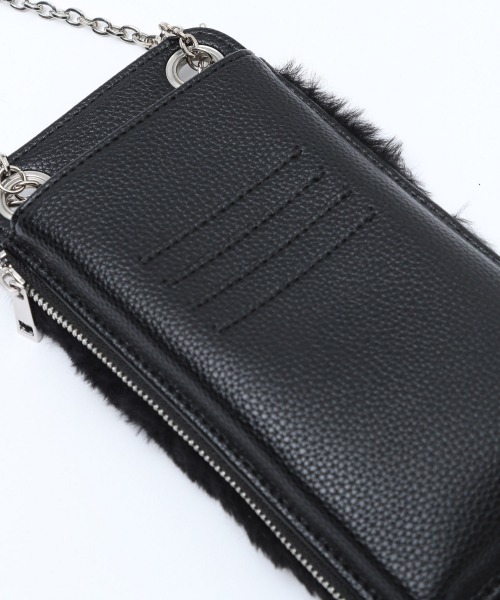 PAGEBOY（ページボーイ）の「ファーウォレットショルダー（ショルダーバッグ・レディース・ブラック/グレイッシュベージュ・FREE）」の11枚目の写真