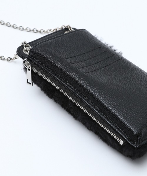 PAGEBOY（ページボーイ）の「ファーウォレットショルダー（ショルダーバッグ・レディース・ブラック/グレイッシュベージュ・FREE）」の12枚目の写真
