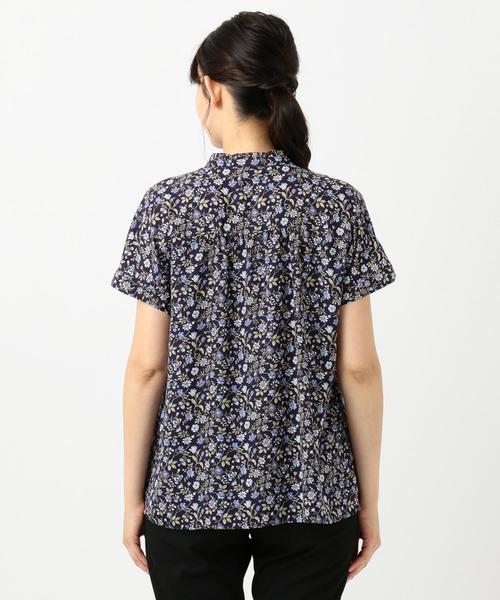 J.PRESS（ジェイプレス）の「【洗える】LIBERTY Tiger Lily フリルカラーブラウス（シャツ/ブラウス・レディース・ネイビー系5/黄土色系5・11/9）」の15枚目の写真