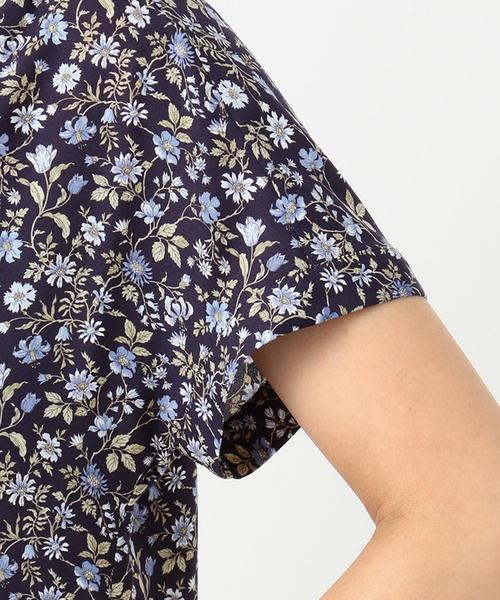 J.PRESS（ジェイプレス）の「【洗える】LIBERTY Tiger Lily フリルカラーブラウス（シャツ/ブラウス・レディース・ネイビー系5/黄土色系5・11/9）」の9枚目の写真