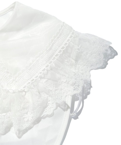 SPINNS（スピンズ）の「可愛い無双♪BIGレースつけ襟（付け襟・レディース・ホワイト・ONESIZE）」の3枚目の写真