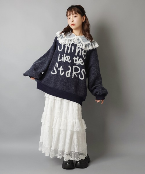 SPINNS（スピンズ）の「可愛い無双♪BIGレースつけ襟（付け襟・レディース・ホワイト・ONESIZE）」の21枚目の写真