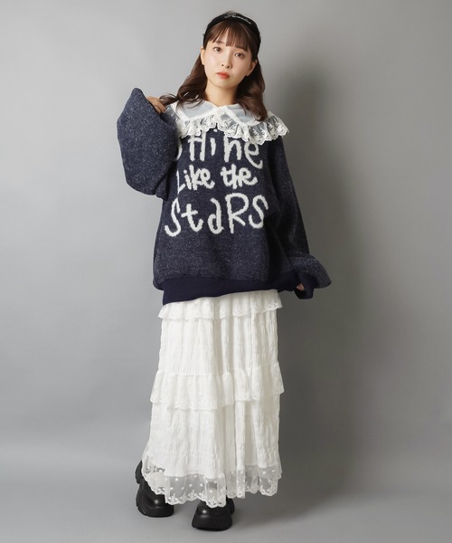 SPINNS（スピンズ）の「可愛い無双♪BIGレースつけ襟（付け襟・レディース・ホワイト・ONESIZE）」の18枚目の写真