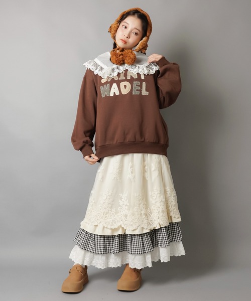 SPINNS（スピンズ）の「可愛い無双♪BIGレースつけ襟（付け襟・レディース・ホワイト・ONESIZE）」の9枚目の写真