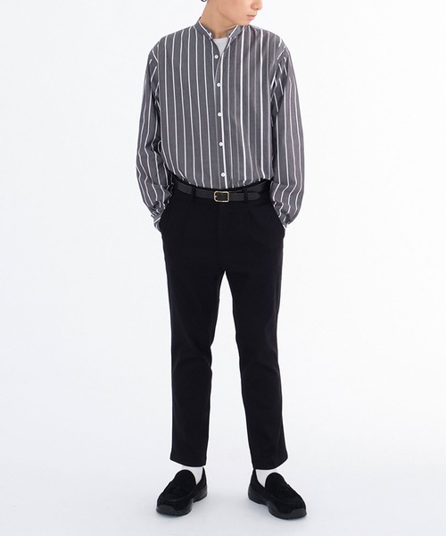 plain-me(プレインミー)の「plain-me 1616 吸湿・汗排出プリーツパンツ(チノパンツ・メンズ・ブラック/ベージュ/カーキ/グレー・SMALL/LARGE/MEDIUM)」の19枚目の写真