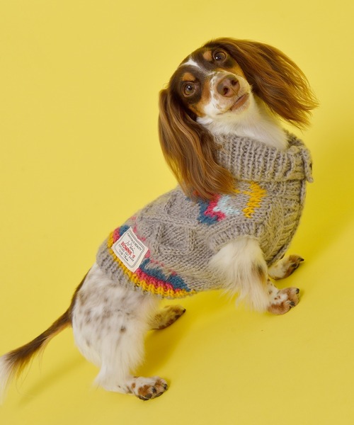 Brownie S ブラウニーズ カウチンケーブルニット 犬服 ドッグウェア ペットウェア Brownie S ブラウニーズ のファッション通販 Zozotown