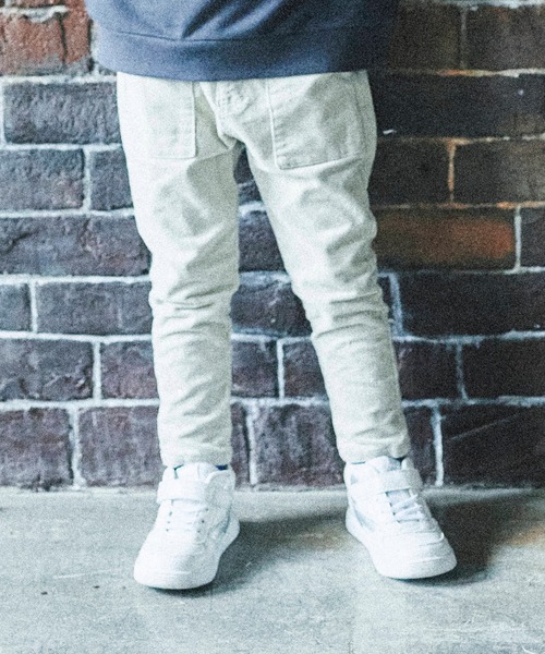 BRANSHES（ブランシェス）の「ストレッチコールベイカーパンツ（その他パンツ・キッズ・ブラック/アイボリー・150cm/140cm/90cm/110cm/100cm/120cm/130cm）」の2枚目の写真