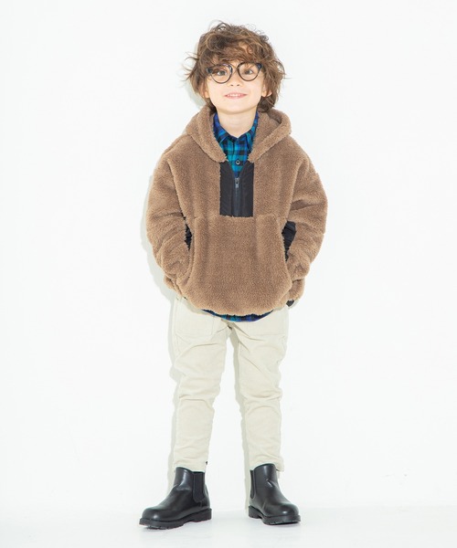 BRANSHES（ブランシェス）の「ストレッチコールベイカーパンツ（その他パンツ・キッズ・ブラック/アイボリー・150cm/140cm/90cm/110cm/100cm/120cm/130cm）」の9枚目の写真