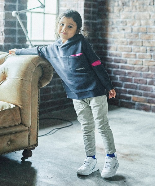 BRANSHES（ブランシェス）の「ストレッチコールベイカーパンツ（その他パンツ・キッズ・ブラック/アイボリー・150cm/140cm/90cm/110cm/100cm/120cm/130cm）」の4枚目の写真