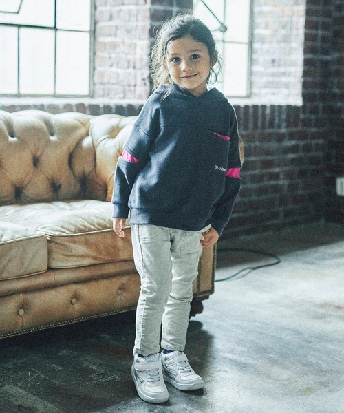 BRANSHES（ブランシェス）の「ストレッチコールベイカーパンツ（その他パンツ・キッズ・ブラック/アイボリー・150cm/140cm/90cm/110cm/100cm/120cm/130cm）」の3枚目の写真