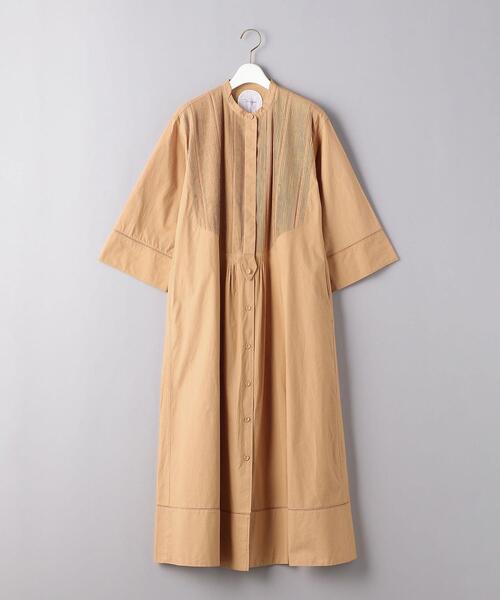 pheeta トリニティ ワンピース タック 長袖 シャツ レディース 綿 Pheeta(フィータ)の「<Pheeta(フィータ)>TRINITY