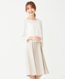 L Size Onward 大きいサイズ エルサイズ オンワード レディース のワンピース ドレス ベージュ系 通販 Zozotown