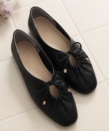 ギャザーフラットシューズ