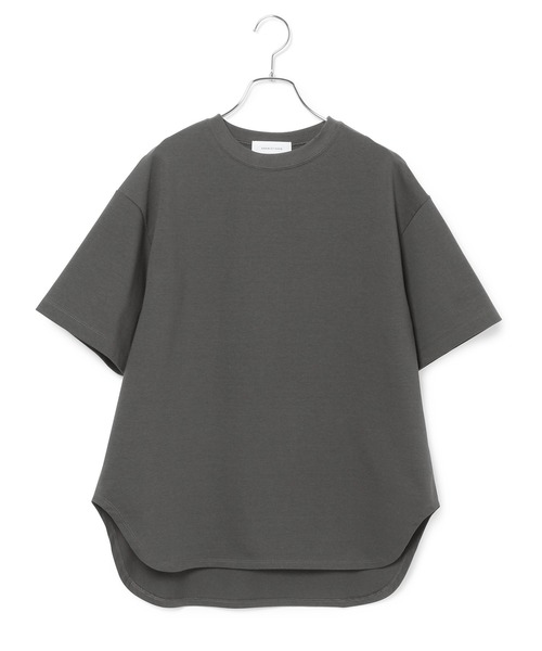 ADAM ET ROPE'（アダムエロペ）の「＜8色展開・選べる2サイズ・洗濯機可＞【一部WEB限定】大人ルーズシルエットTEE（Tシャツ/カットソー・レディース・ホワイト/チャコールグレー/ライトグレー/ブラック/ベージュ/サックスブルー/ミント/クリーム・38/36）」の17枚目の写真