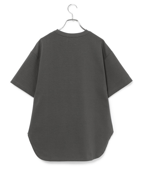 ADAM ET ROPE'（アダムエロペ）の「＜8色展開・選べる2サイズ・洗濯機可＞【一部WEB限定】大人ルーズシルエットTEE（Tシャツ/カットソー・レディース・ホワイト/チャコールグレー/ライトグレー/ブラック/ベージュ/サックスブルー/ミント/クリーム・38/36）」の21枚目の写真