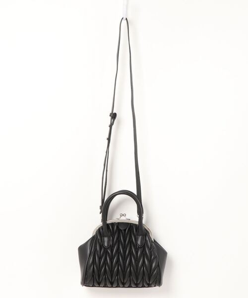 KOBE LETTUCE（コウベレタス）の「がま口ミニバッグ　2Wayショルダーバッグ（ハンドバッグ・レディース・ブラウン/ホワイト系その他/レッド/ブラック・FREE）」の10枚目の写真